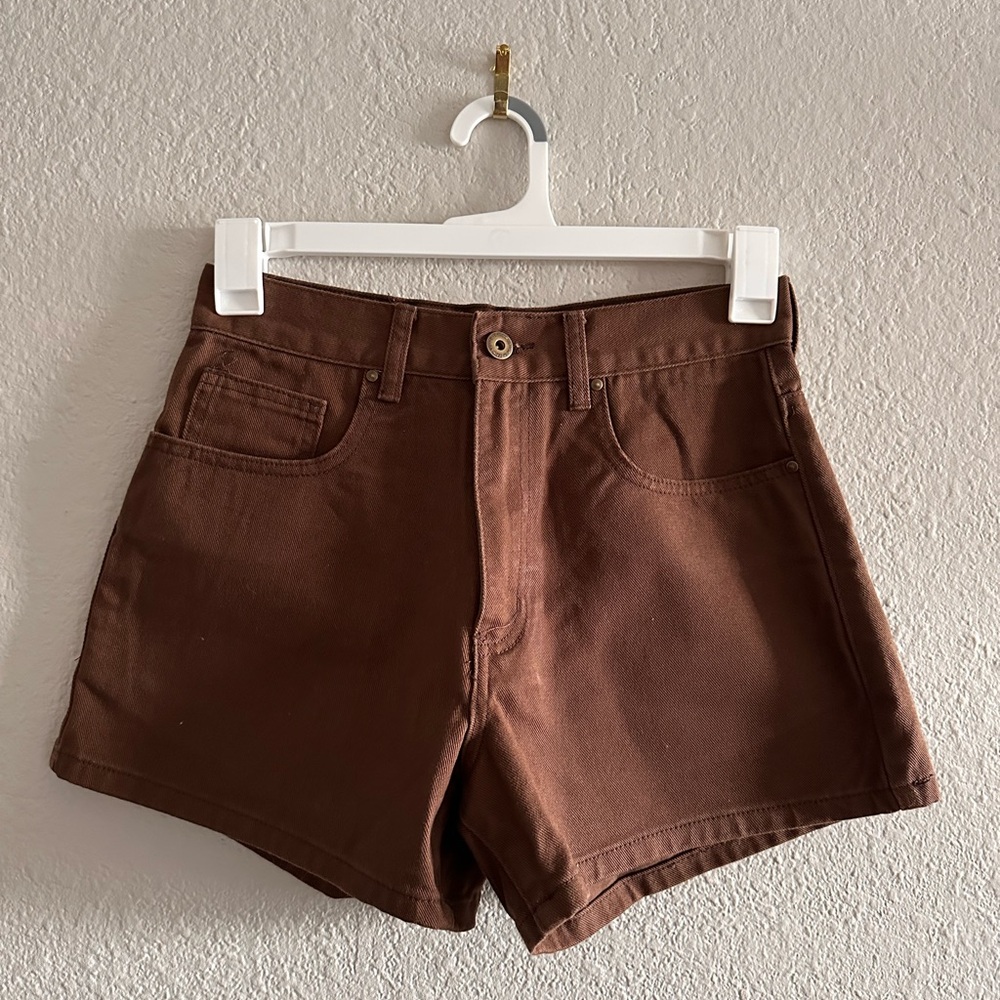 Cotton On Brown High Waist Shorts